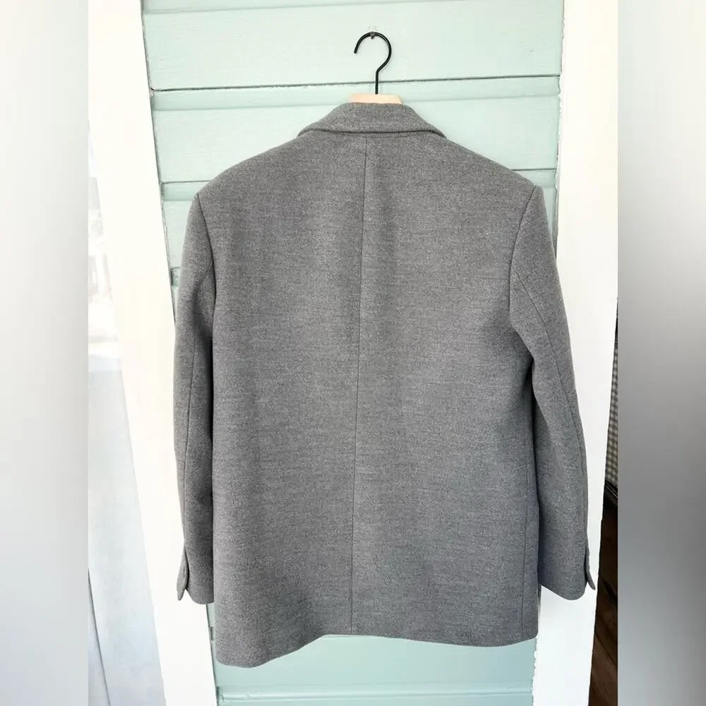 Zara men’s grey two button blazer jacket size medium